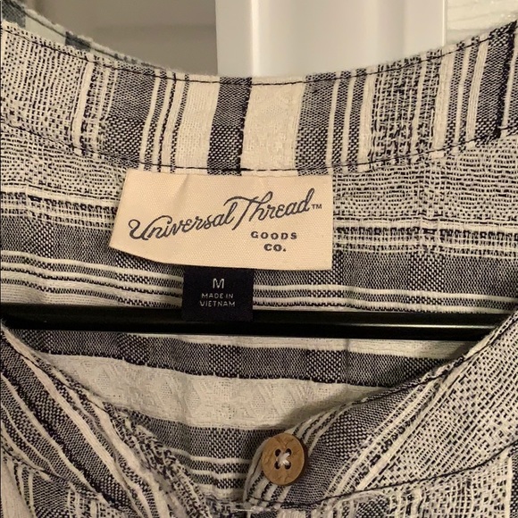 Chambray Stripe Romper - Picture 3 of 3